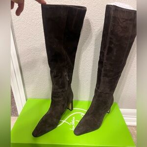 Sam Edelman Dark Brown Heeled Boots